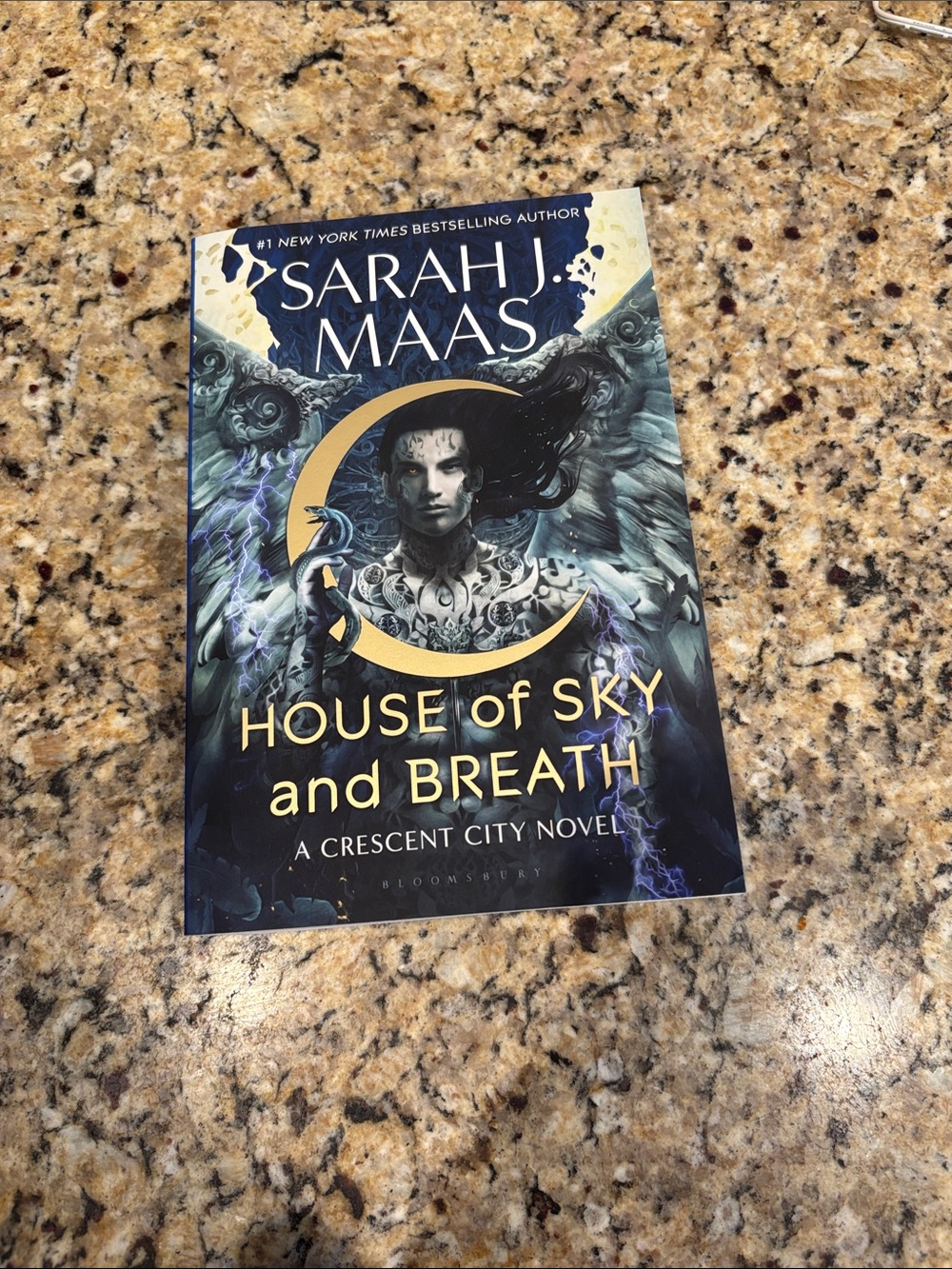 Sarah J. Maas "House of Sky and Breath" Paperback - Blue & Gold Cover